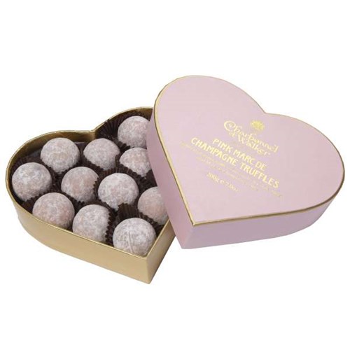 Send Charbonnel - Pink Marc de Champagne Truffle Heart And#40;200gAnd#41;